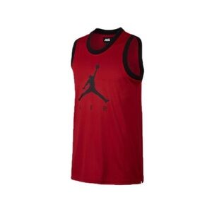 Nike Air Jordan Red Mesh Tank Top Jersey AR0026-687 Men’s Sz XL